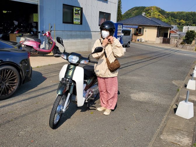 スーパーカブ50　レンタル　糸島半島１周