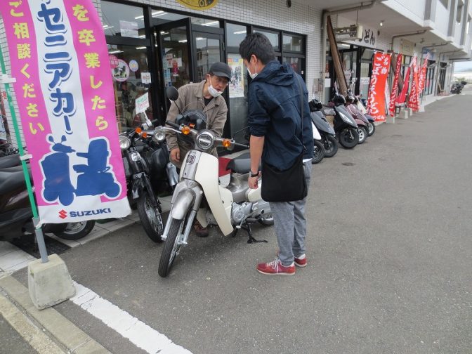 Honda スーパーカブ50納車 ありがとうございます M M バイクショップrize ライズ 福岡市西区 九大伊都キャンパス近く