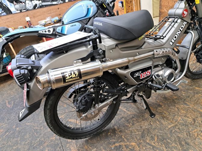 ホンダ　ハンターカブ125にヨシムラマフラー付けました！！