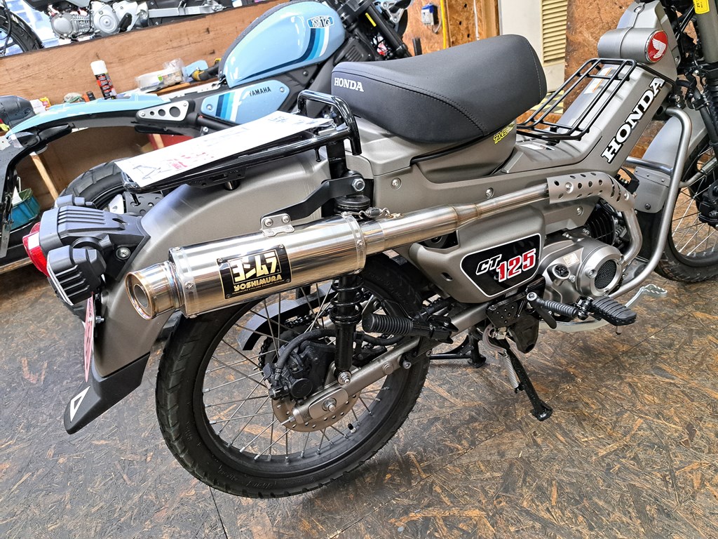 ハンターカブ125 ヨシムラ　マフラー ついに出た】ヨシムラ新作マフラー 機械曲ストレートサイクロン