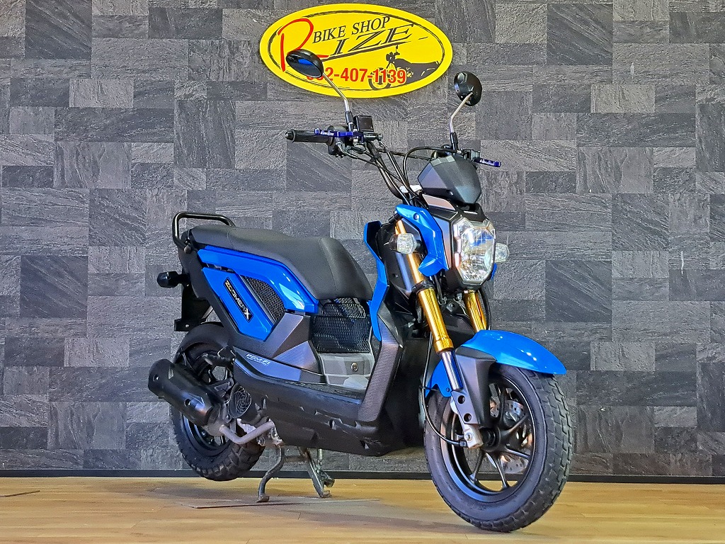 SOLD OUT！！ホンダ ズーマーX ZOOMER X 110cc 青！！10708Km | バイクショップRIZE[ライズ] 福岡市西区  九大伊都キャンパス向かって左