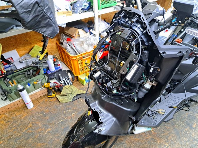 KYMCO KRV180 ドライブレコーダー　ETC取付！！