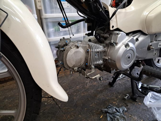 Bore up Super Cub 110cc→124cc！！