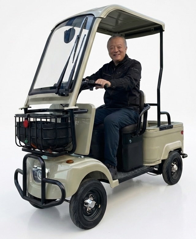 運転免許不要！新！電動4輪ミニカー販売開始！