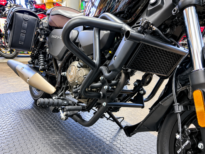 女性オーナーさんのSRV125S、なかなか良い感じになりました。