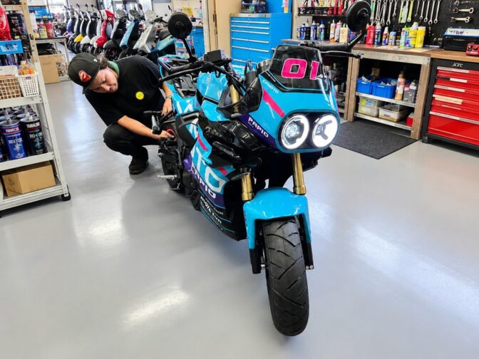 宮崎県へ納車！CFMOTO PAPIO XO-1 R RACER125 納車整備中！